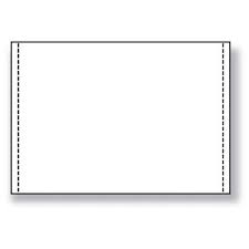 12 x 8 1/2 1-Part Blank 20lb with Clean-Tear Ma...