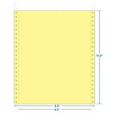9 1/2 x 11   1-Part Canary #20 Bond forms for W...