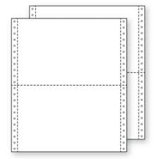 9 1/2 x 5 1/2 White 4-Part Carbonless Computer ...