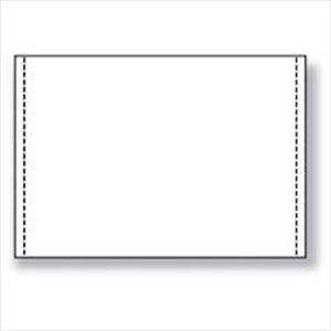 12 x 8 1/2  1-Part White #20 Continuous Forms Blank 